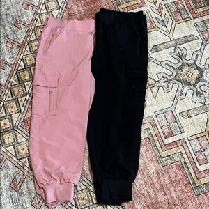 XLP- All In Motion Cargo Jogger Pants - Pink and Black